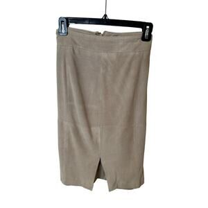 Ann Taylor leather pencil‎ skirt size 8